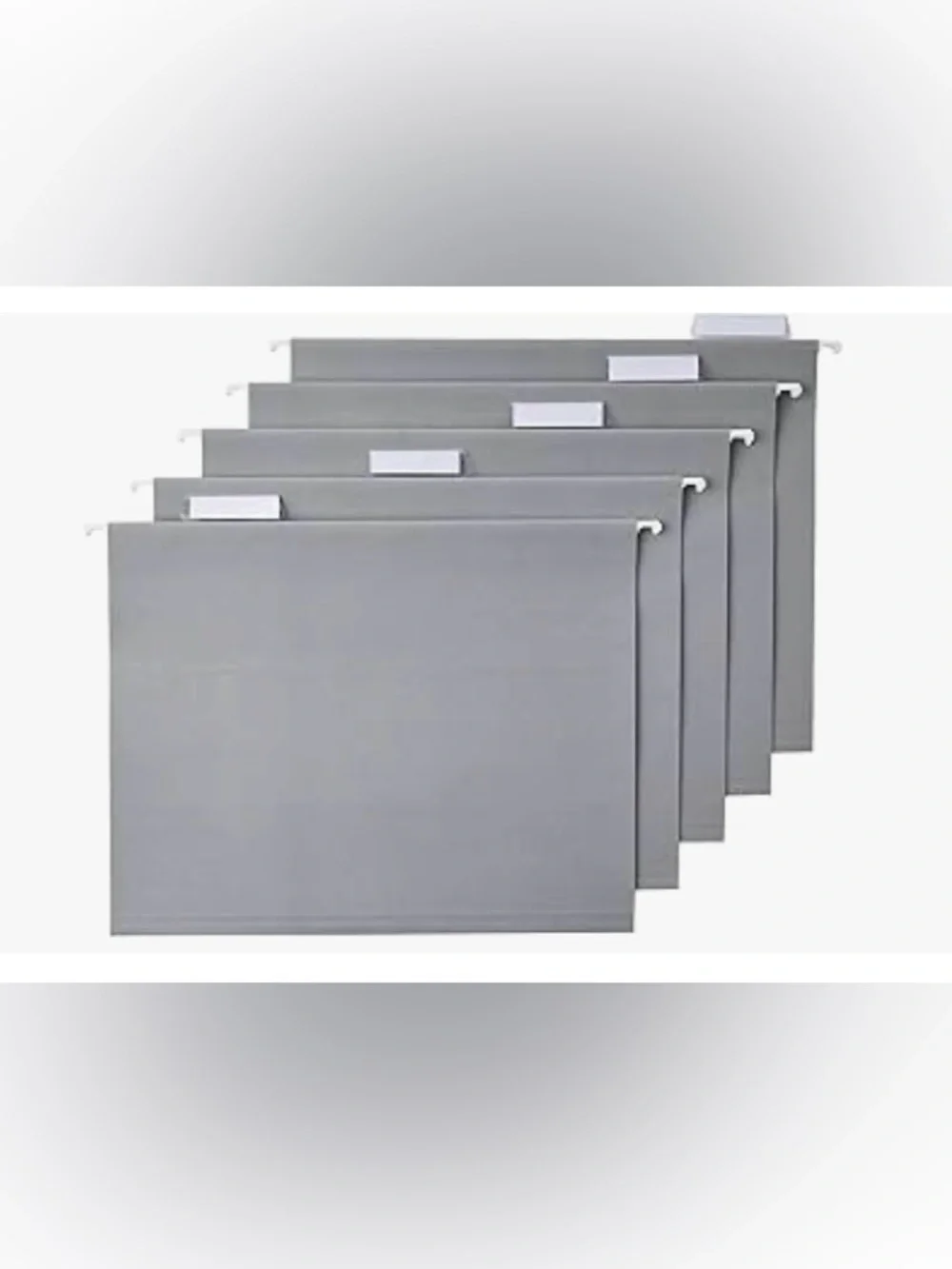 New grey file hanging folders